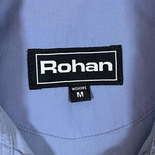 Load image into Gallery viewer, ROHAN &quot;On Route&quot; Blue Polyamide Short Sleeve Utility Shirt
