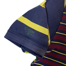 Load image into Gallery viewer, COTTON TRADERS Rugby Multi Colour Block Striped Short Sleeve Polo Shirt
