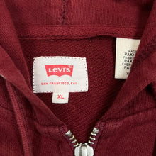 Load image into Gallery viewer, LEVI&#39;S Red Tab Classic Basic Embroidered Mini Logo Zip Hoodie
