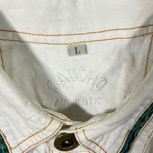 Load image into Gallery viewer, Vintage Gaucho Authentic Patterned Cowboy Western Cotton Long Sleeve Shirt
