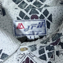 Load image into Gallery viewer, Vintage 90&#39;s JFH Crazy Abstract Patterned Long Sleeve Flannel Shirt
