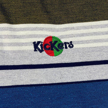 Load image into Gallery viewer, Vintage KICKERS Classic Multi Striped Embroidered Mini Logo Short Sleeve Polo Shirt
