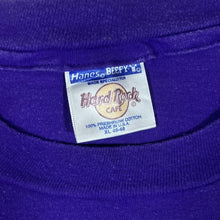Load image into Gallery viewer, Vintage Hanes HARD ROCK CAFE "New Orleans" Purple Souvenir Graphic Single Stitch T-Shirt
