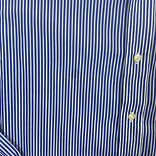 Load image into Gallery viewer, Polo Ralph Lauren Blue White Striped Long Sleeve Cotton Dress Shirt
