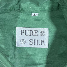 Load image into Gallery viewer, Vintage 90's Pure Silk Classic Green 100% Silk Short Sleeve Shirt
