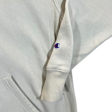 Load image into Gallery viewer, CHAMPION Reverse Weave Classic Embroidered Mini Logo Cream Pullover Hoodie
