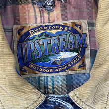 Load image into Gallery viewer, Vintage 90&#39;s DUNBROOKE &quot;Upstream&quot; Check Lined Corduroy Collar Denim Chore Jacket
