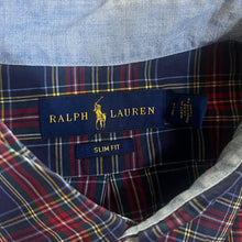 Load image into Gallery viewer, Ralph Lauren &quot;Slim Fit&quot; Plaid Check Cotton Long Sleeve Button-Up Shirt
