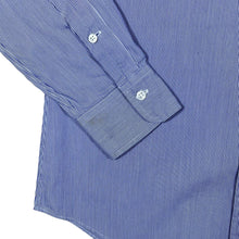 Load image into Gallery viewer, POLO RALPH LAUREN &quot;Custom Fit Dress Shirt&quot; Blue White Pinstriped Long Sleeve Shirt
