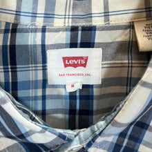 Load image into Gallery viewer, LEVI&#39;S Red Tab Plaid Check Pearl Snap Popper Short Sleeve Cotton Shirt
