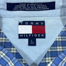 Load image into Gallery viewer, Vintage TOMMY HILFIGER Classic Embroidered Mini Logo Plaid Check Long Sleeve Cotton Shirt

