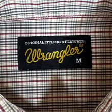 Load image into Gallery viewer, Vintage WRANGLER Classic Red White Blue Multi Check Short Sleeve Cotton Shirt
