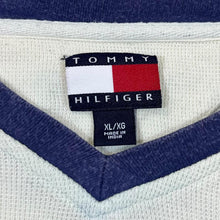 Load image into Gallery viewer, Early 00&#39;s TOMMY HILFIGER Classic Striped Mini Logo V-Neck Long Sleeve T-Shirt
