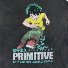 Load image into Gallery viewer, PRIMITIVE SKATEBOARDS x MY HERO ACADEMIA Anime Manga TV Show Spellout Graphic T-Shirt
