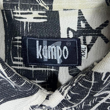 Load image into Gallery viewer, Vintage 90's Kampo Crazy Abstract Patterned Cotton Short Sleeve Shirt
