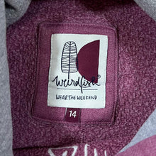 Load image into Gallery viewer, WEIRD FISH Big Spellout Graphic Embroidered Fish Pink Pullover Hoodie
