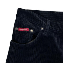 Load image into Gallery viewer, Vintage STANLEY Made In Poland Classic Black Corduroy Cord Straight Leg Trousers
