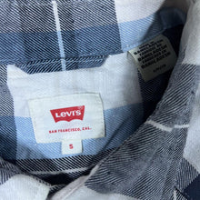 Load image into Gallery viewer, Levi&#39;s Western Plaid Check Long Sleeve Cotton Popper Flannel Shirt
