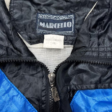 Load image into Gallery viewer, Vintage 90’s MARCELLO Embroidered Spellout Colour Block Shell Windbreaker Ski Jacket
