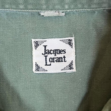 Load image into Gallery viewer, Vintage Jacques Lorant Cowboy Western Panel Green Denim Long Sleeve Shirt
