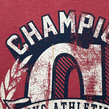 Load image into Gallery viewer, CHAMPION “NYC Athletics” Distressed Style Spellout Graphic Pullover Hoodie
