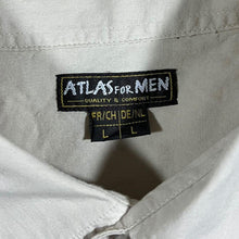 Load image into Gallery viewer, Atlas For Men Cowboy Western Filigree Patterned Cream Cotton Popper Long Sleeve Shirt
