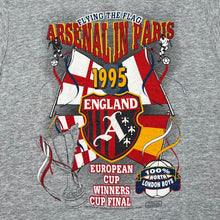 Load image into Gallery viewer, Vintage Screen Stars (1995) ARSENAL FC “European Cup Winners Cup Final” Football Single Stitch T-Shirt
