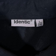 Load image into Gallery viewer, Early 00&#39;s Identic Y2K Tribal Biker Embroidered Black Polyester Short Sleeve Shirt

