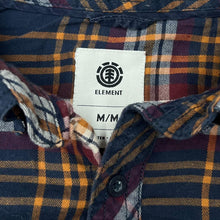 Load image into Gallery viewer, ELEMENT Classic Plaid Check Surfer Skater Long Sleeve Button-Up Flannel Cotton Shirt
