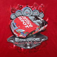 Load image into Gallery viewer, Vintage Chase Authentics "Carl Edwards" Nascar Racing Graphic Red T-Shirt

