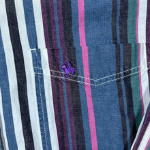 Load image into Gallery viewer, Vintage Knights Of The Round Table Multi Striped Long Sleeve Button-Up Cotton Shirt
