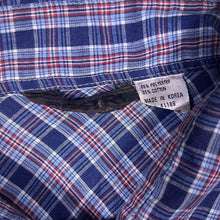 Load image into Gallery viewer, Vintage 80&#39;s Destry Cowboy Western Plaid Check Popper Long Sleeve Shirt
