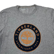 Load image into Gallery viewer, Timberland Grey Classic Big Logo Spellout Graphic Cotton T-Shirt
