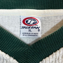 Load image into Gallery viewer, Vintage 90&#39;s True Fan NFL GREEN BAY PACKERS Football Embroidered Logo Towelling V-Neck Sweatshirt
