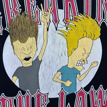 Load image into Gallery viewer, Beavis and Butthead "Breakin The Law" Cartoon TV Show Graphic Black T-Shirt

