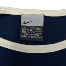 Load image into Gallery viewer, Early 00&#39;s NIKE Mini Felt Centre Logo Slim Fit Ringer T-Shirt
