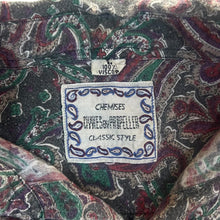 Load image into Gallery viewer, Vintage 90's Civvies By Propeller Mod Paisley Patterned Viscose Short Sleeve Shirt
