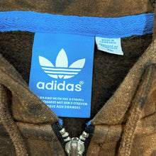 Load image into Gallery viewer, ADIDAS Classic Embroidered Mini Trefoil Logo Bleach Tie Dye Zip Hoodie
