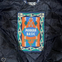 Load image into Gallery viewer, Vintage MODERN BASIC Abstract Crazy Patterned Lightly Padded Popper Fleece Gilet
