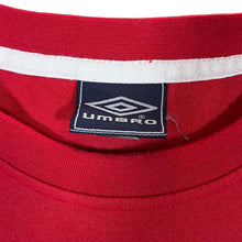 Load image into Gallery viewer, UMBRO Classic Basic Embroidered Mini Logo Red Short Sleeve T-Shirt
