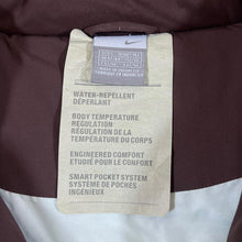 Load image into Gallery viewer, NIKE Track Athletic Water Repellent Smart Pocket System Brown Padded Puffer Gilet
