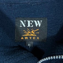 Load image into Gallery viewer, Vintage NEW ARTEX Embroidered Mini Centre Logo Navy Blue 1/4 Zip Fleece Sweatshirt
