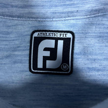 Load image into Gallery viewer, FootJoy "Athletic Fit" Grey-Blue Golf Sports Zip Sweatshirt Top
