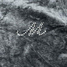 Load image into Gallery viewer, UNIQLO Diamante Motif Y2K Classic Basic Essential Velvet Velour Zip Hooded Tracksuit Top
