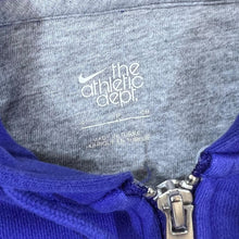 Load image into Gallery viewer, NIKE Athletic Dept. Classic Embroidered Mini Swoosh Logo Blue Zip Hoodie
