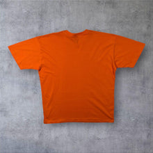 Load image into Gallery viewer, Early 00's Clockwork Orange Kubrick Cult Movie Graphic Orange Short Sleeve T-Shirt
