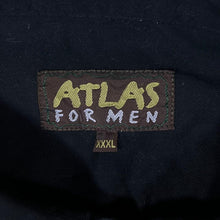 Load image into Gallery viewer, Vintage Atlas For Men Cowboy Western Embroidered Aztec Black Cotton Long Sleeve Shirt
