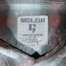 Load image into Gallery viewer, Garcia Jeans Cowboy Western Style Plaid Check Popper Long Sleeve Shirt
