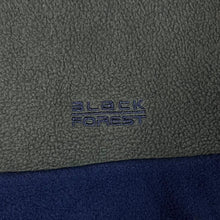 Load image into Gallery viewer, Vintage Luciano "Black Forest" Embroidered Mini Logo Colour Block 1/4 Zip Fleece Sweatshirt
