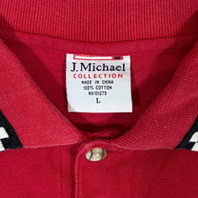 Load image into Gallery viewer, Vintage J.Michael DARLINGTON Embroidered Mini Logo Motorsports Speedway Checkerboard Trim Polo Shirt
